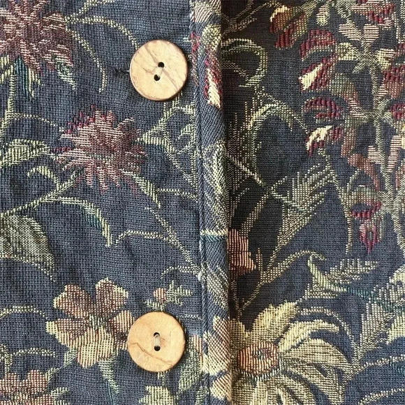 Coldwater Creek Women's XL Floral Tapestry Jacket Multicolor Vintage - Picture 3 of 11